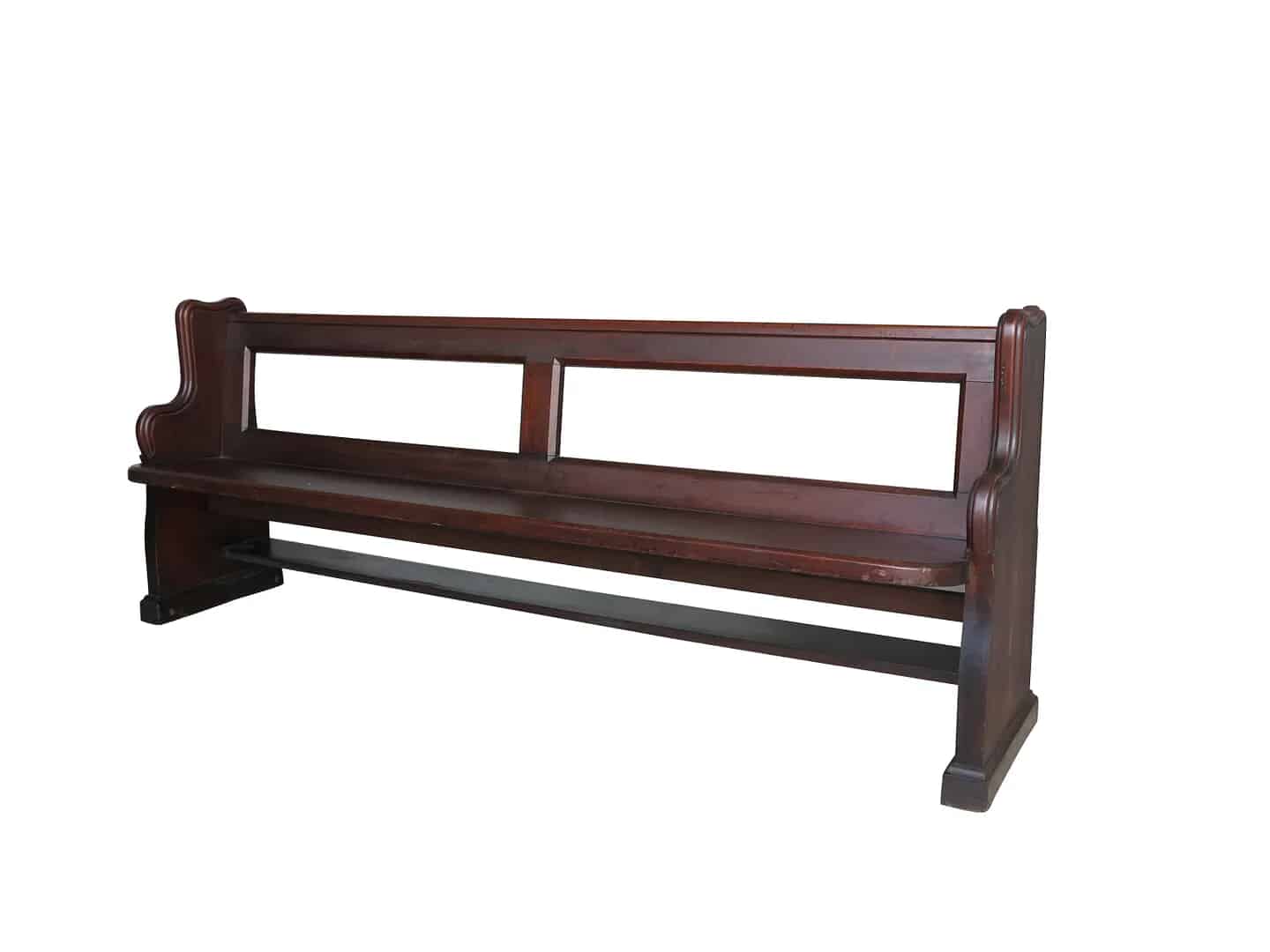 Dark Antique Pitch Pine Church/Chapel Pew
