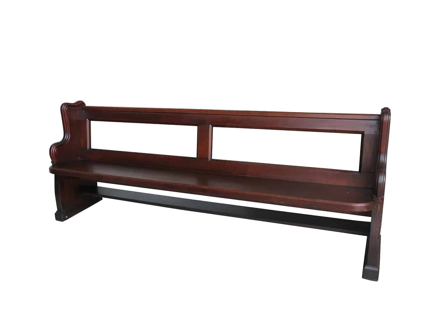 Antique Salvaged Pitch Pine Church/Chapel Pew