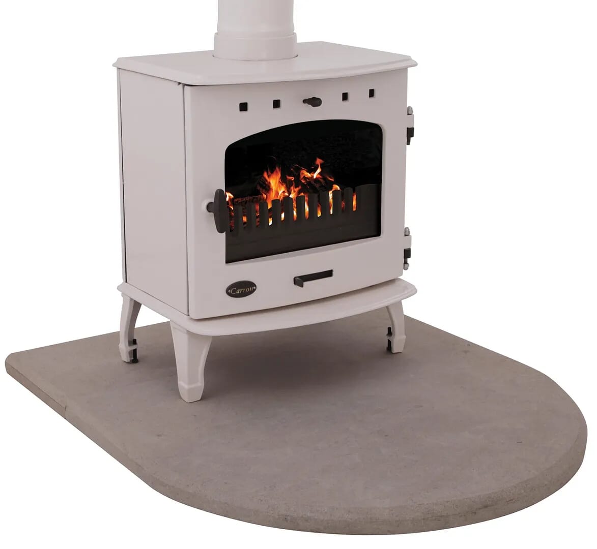 Sandstone Curved Hearth For 7.3Kw Stove - HEF301