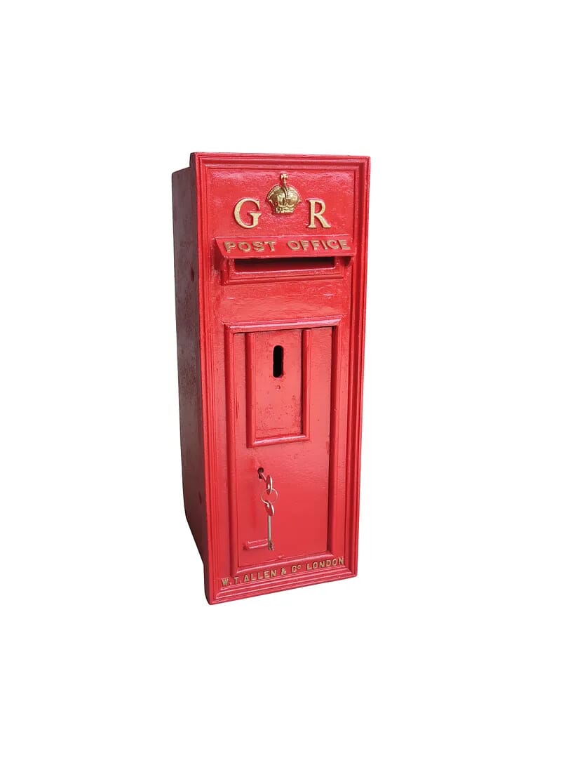 Original Cast Iron Wall Mounted George 5th Post Box - 8499