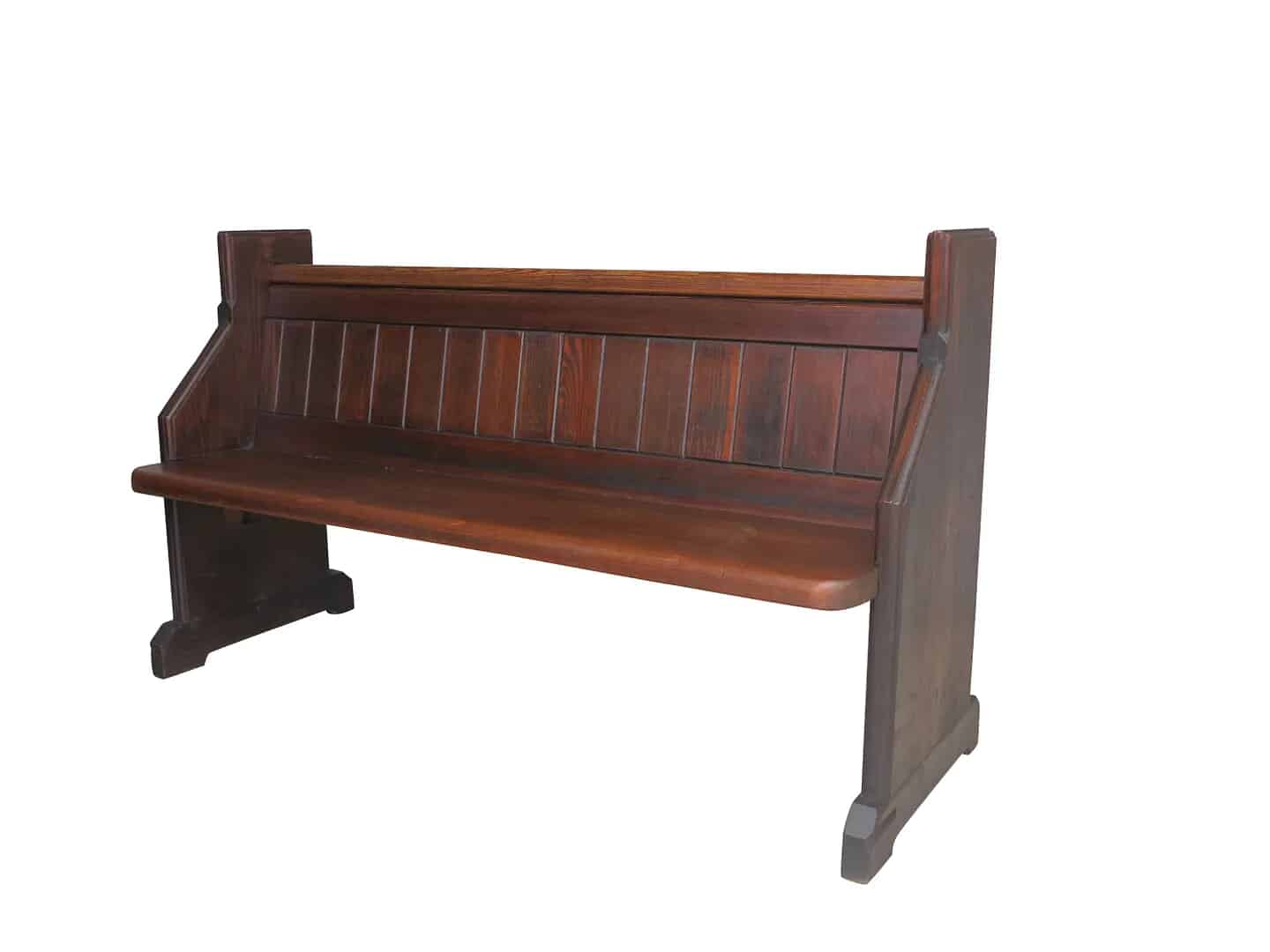 Reclaimed Pitch Pine Church or Chapel Pew 59 3/4" Long
