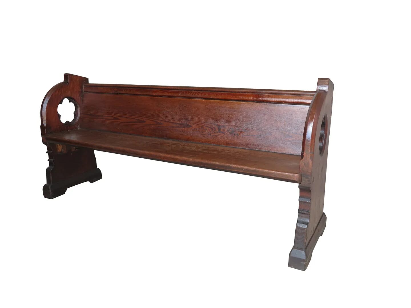 Reclaimed Pitch Pine Church or Chapel Pew 73" Long - 8632