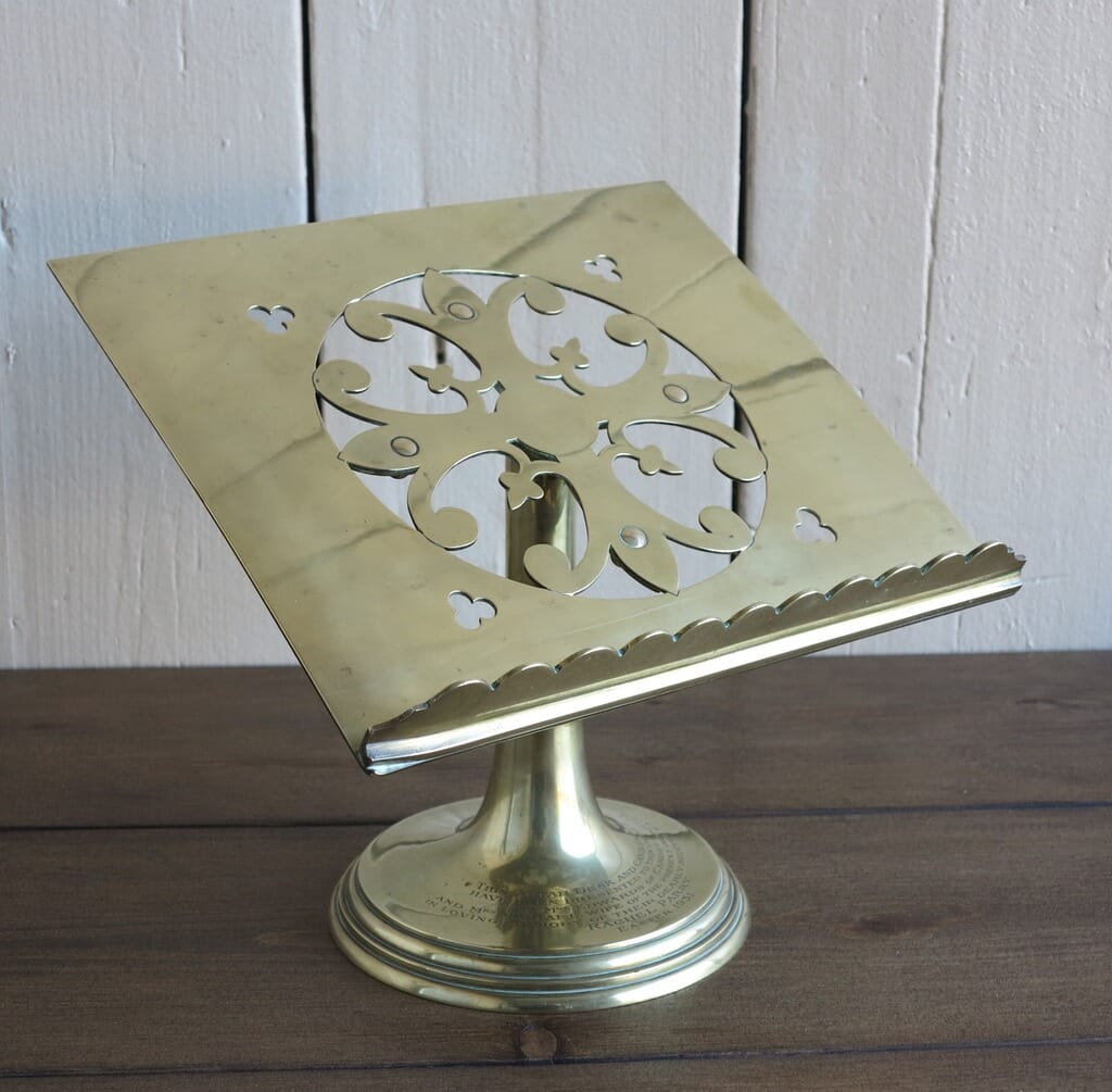 Solid Brass Rotating Church Lectern by Jones & Willis - 8483