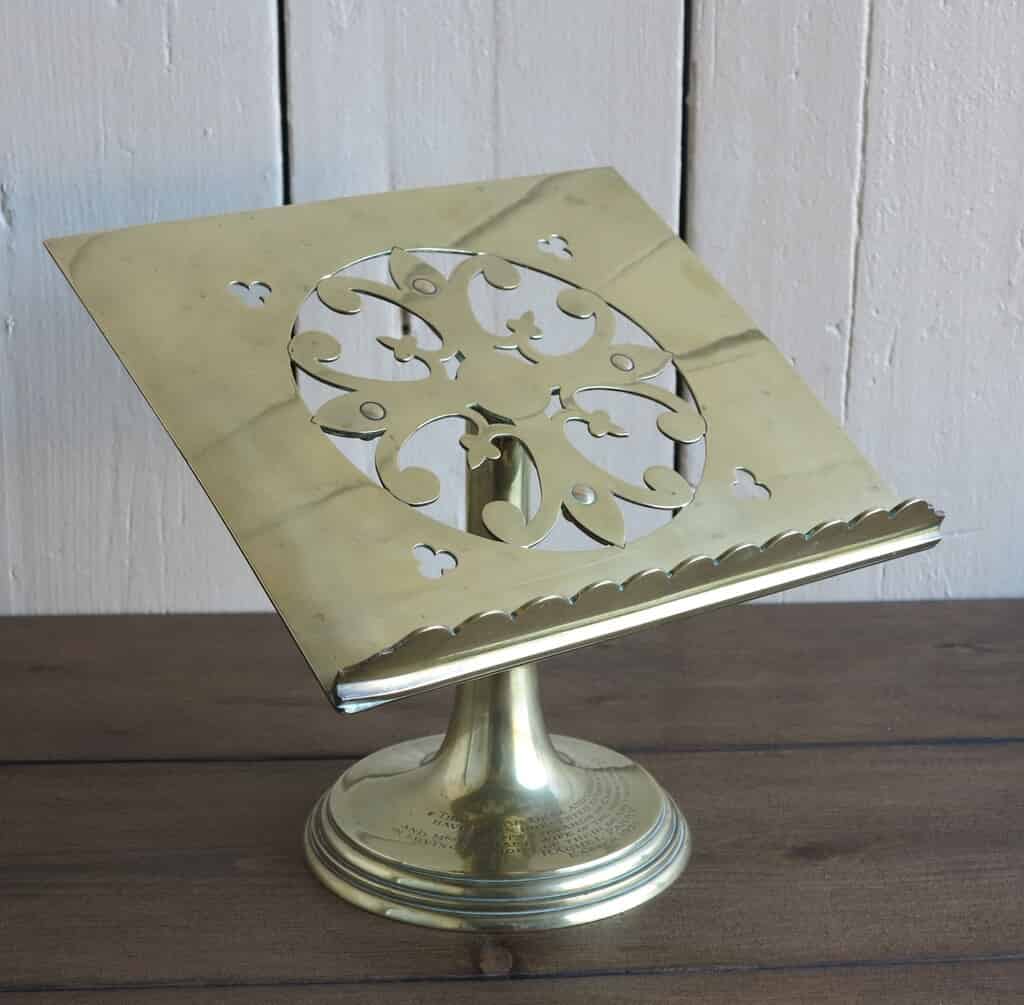 Solid Brass Rotating Church Lectern by Jones & Willis