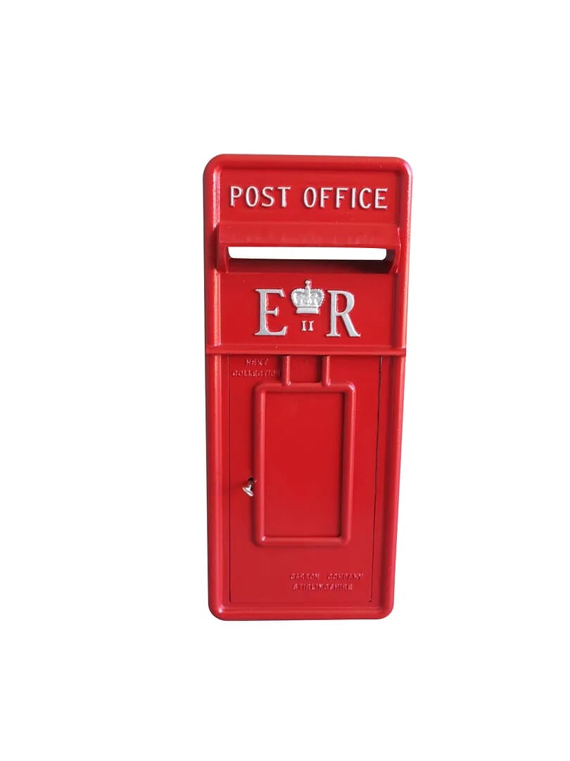 Reproduction Royal Mail Cast Iron Post Box Front Red - PBRFS