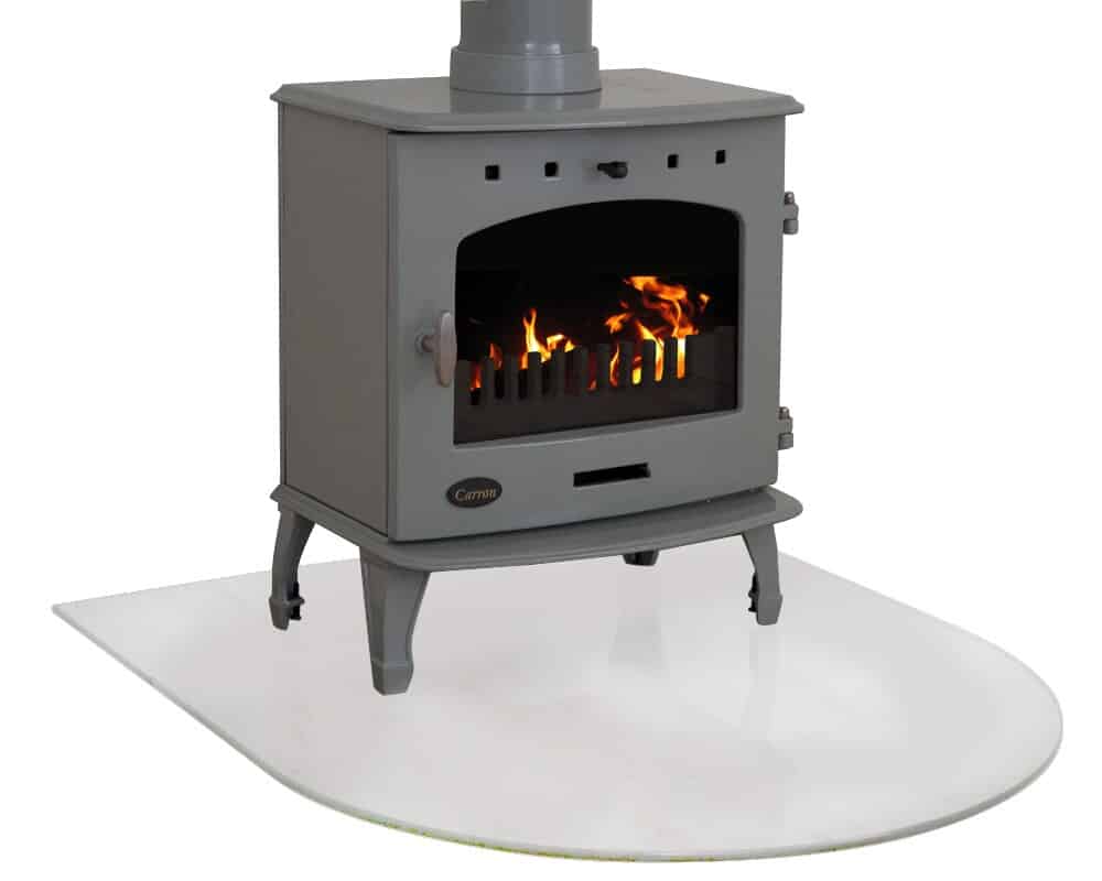 Clear Glass Hearth Suitable for Carron Stoves
