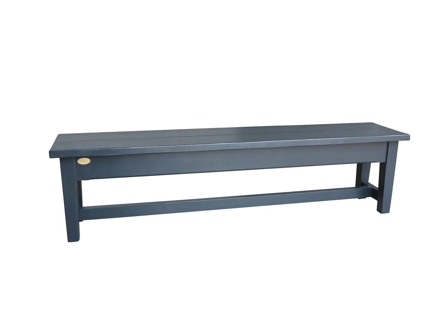 Bespoke Reclaimed Pine Plank Top Painted Bench - D1429