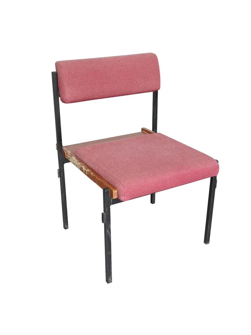 Reclaimed Vintage Metal Stacking Chairs - 8674