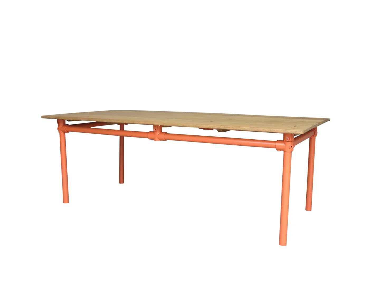 Bespoke Reclaimed Pine Top & Metal Painted Base - D1447