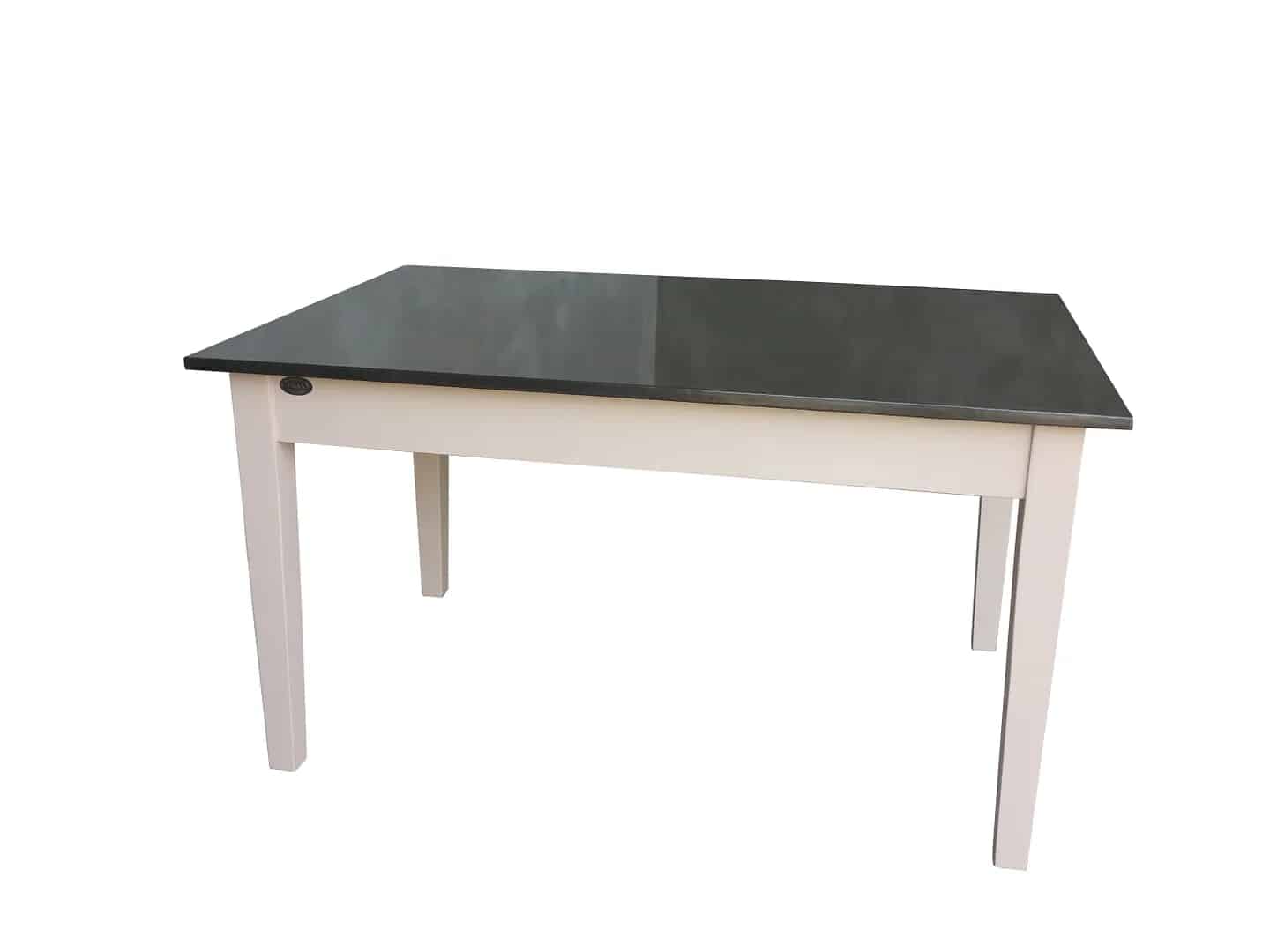 Handmade Antiqued Zinc Top Kitchen Table