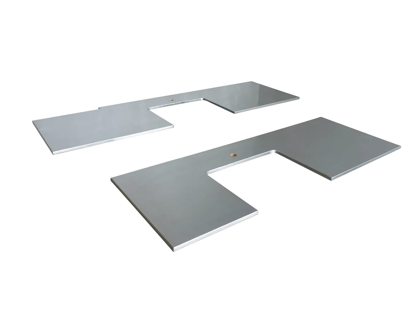 Handmade Natural Zinc Kitchen Worktops & Cutouts - D1450