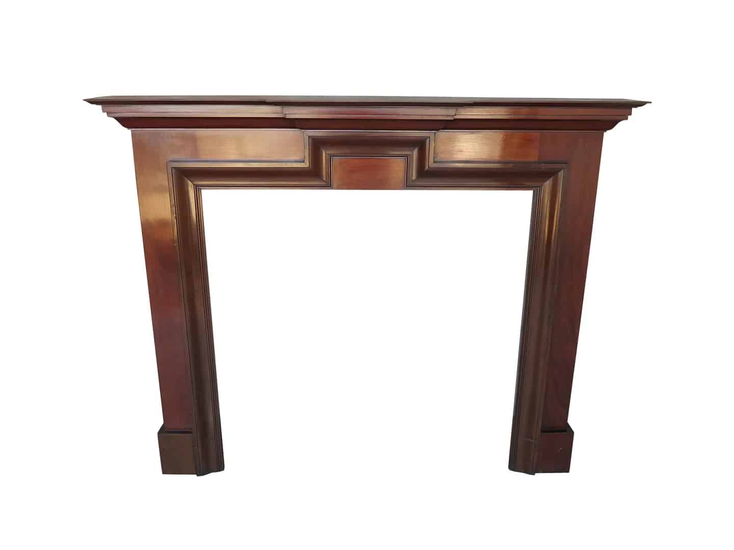 Antique Wooden Indoor Fireplace Surround