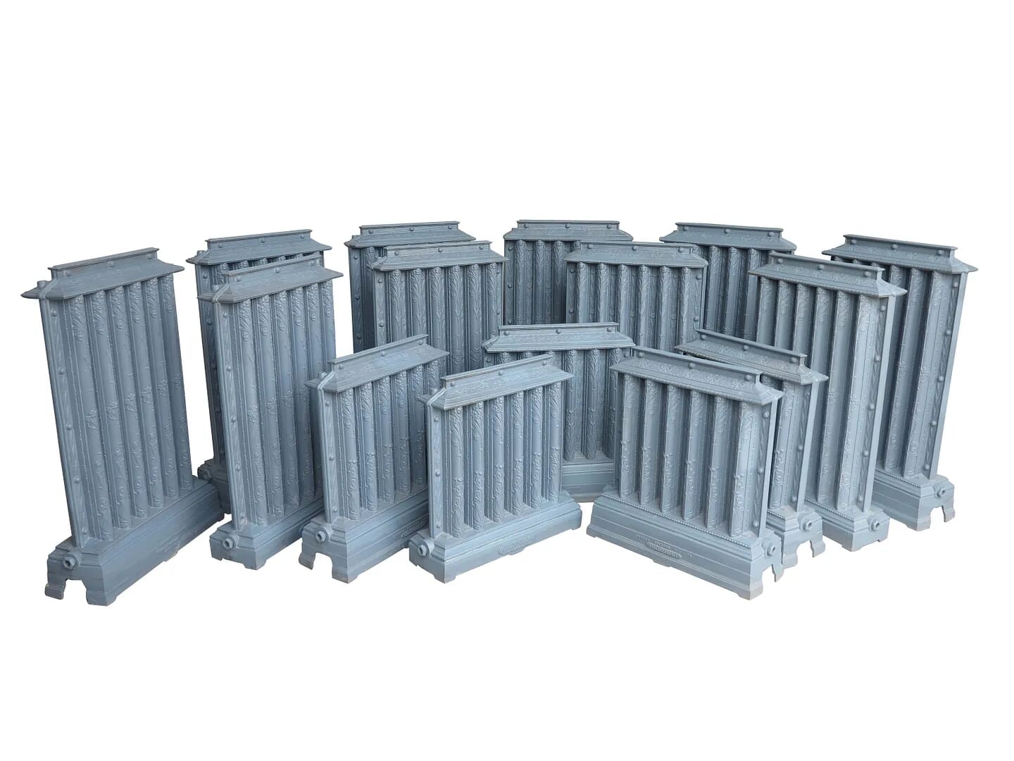 Antique Rare Coalbrookdale Decorative Cast Iron Radiators - 8955