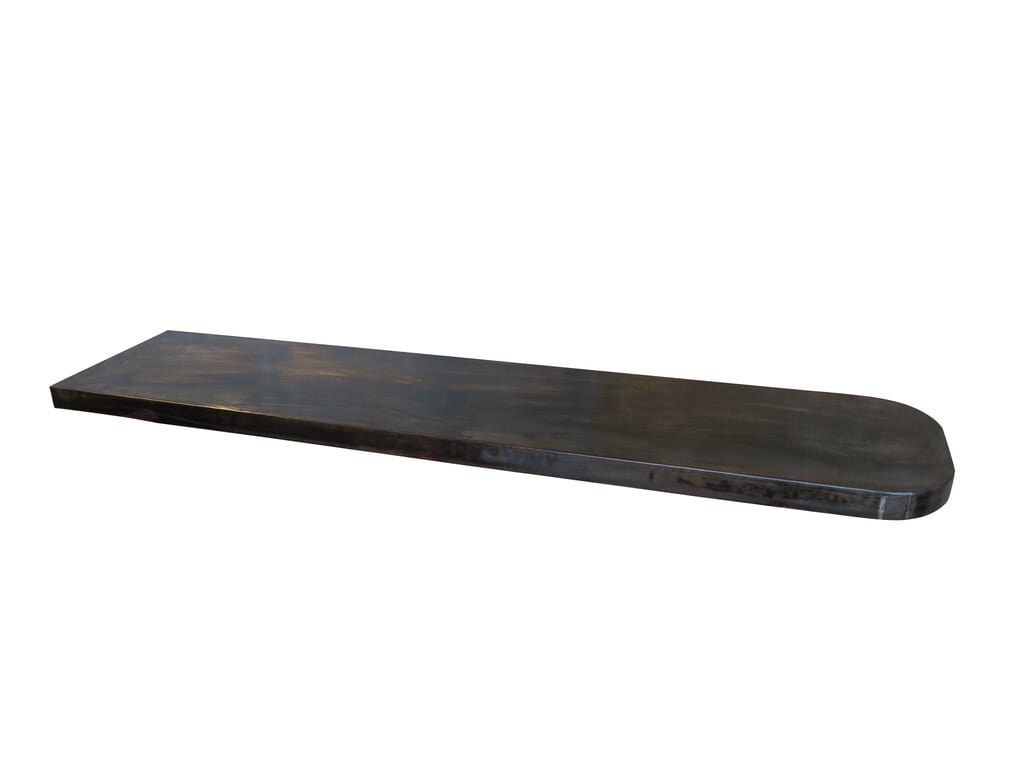 Handmade Antiqued Zinc 60mm Thick Kitchen Worktop - D1460