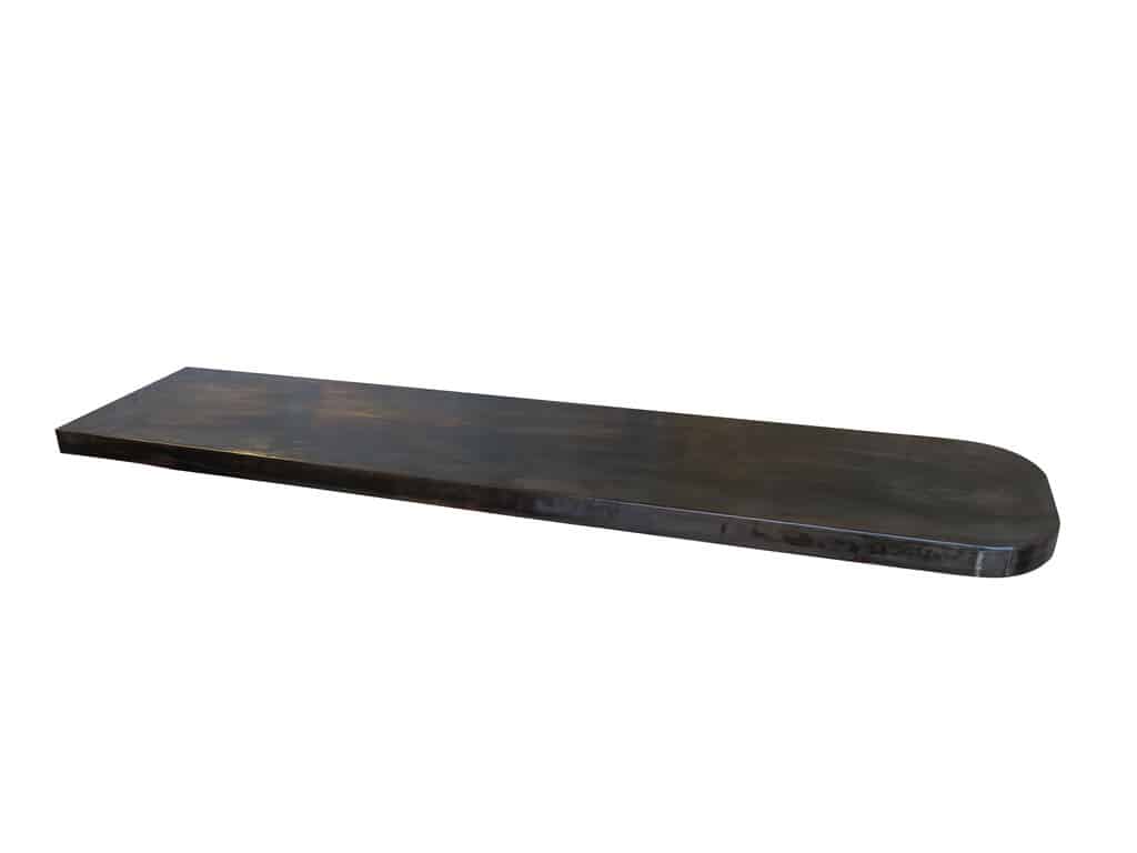 Handmade Antiqued Zinc 60mm Thick Kitchen Worktop