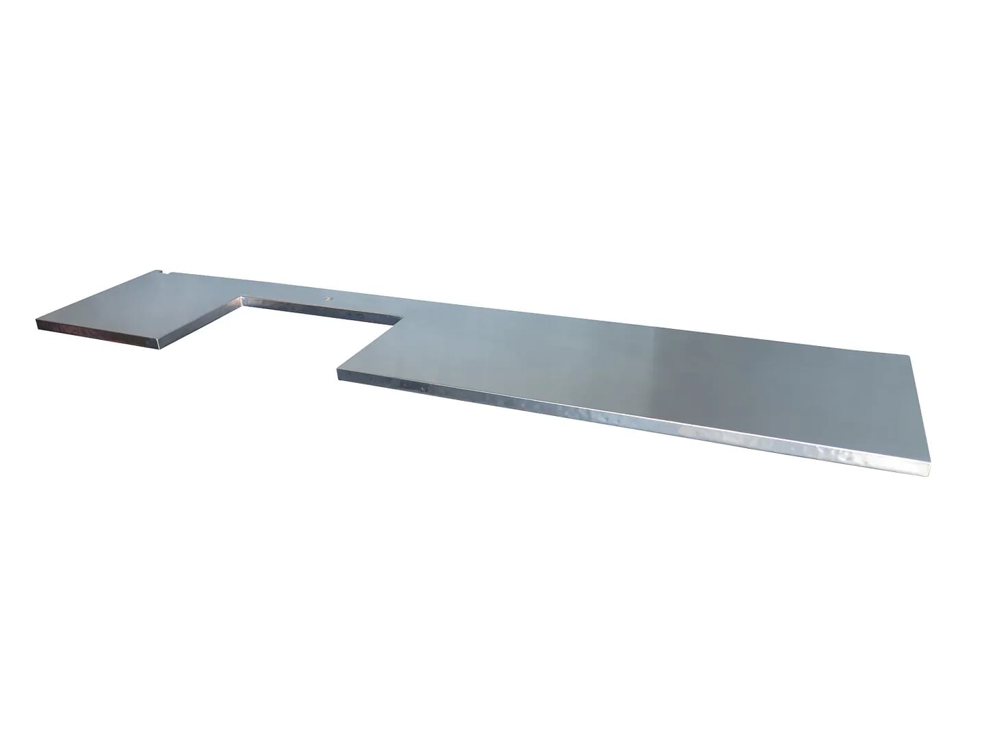 Handmade Natural Zinc Kitchen Worktop & Cutouts - D1462