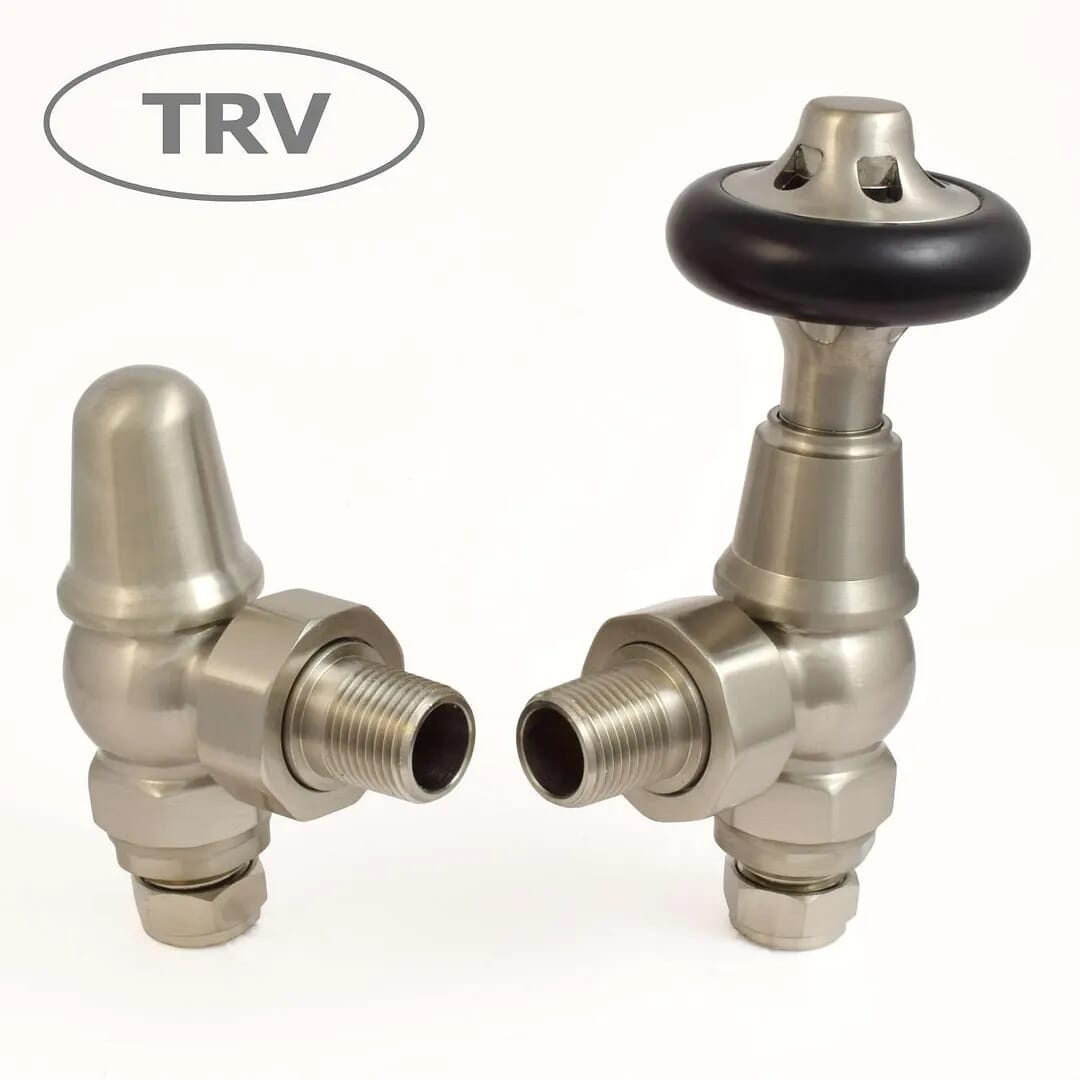Admiral Satin Nickel Thermostatic Radiator Valves - adsnt