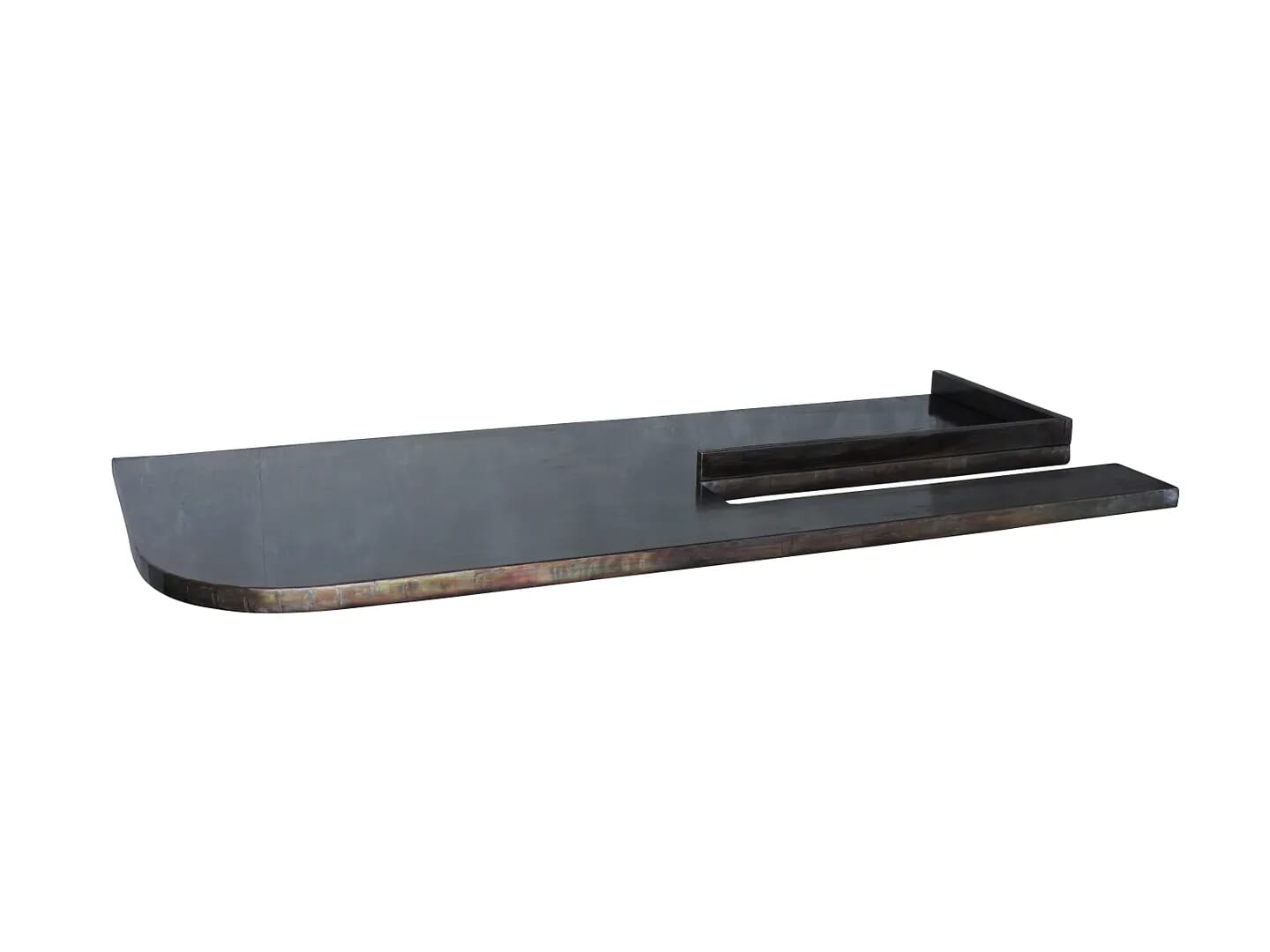Handmade Antiqued Zinc Kitchen Worktop With Splashbacks - D1469