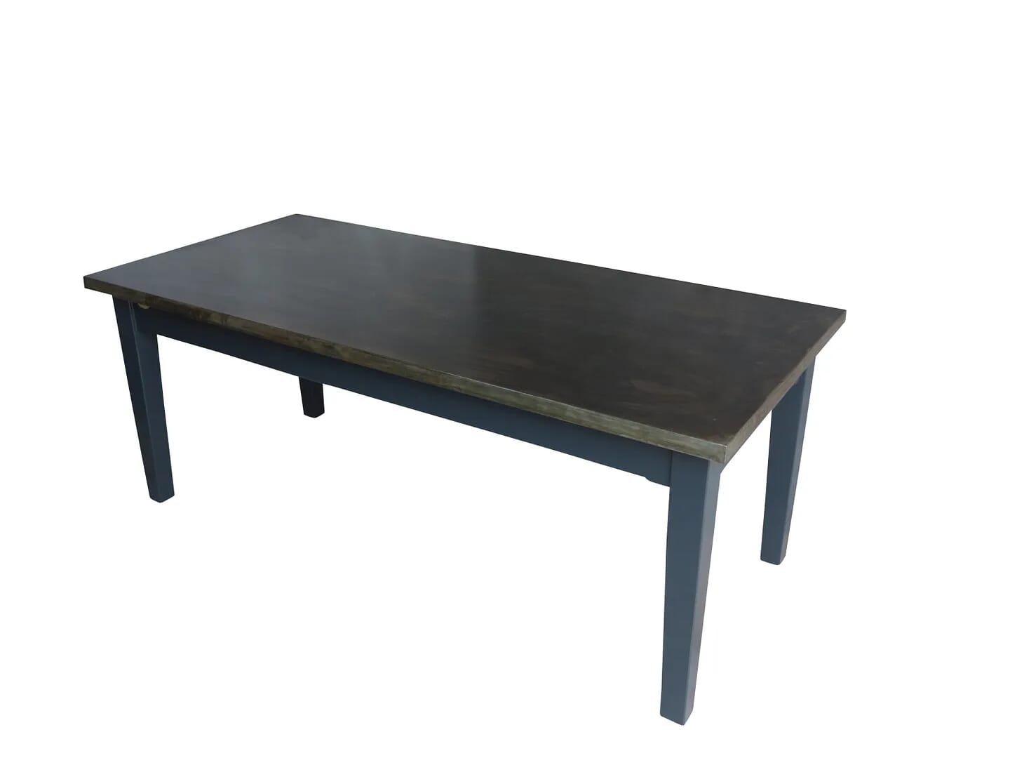 Handmade Antiqued Zinc Top Kitchen Table - D1470