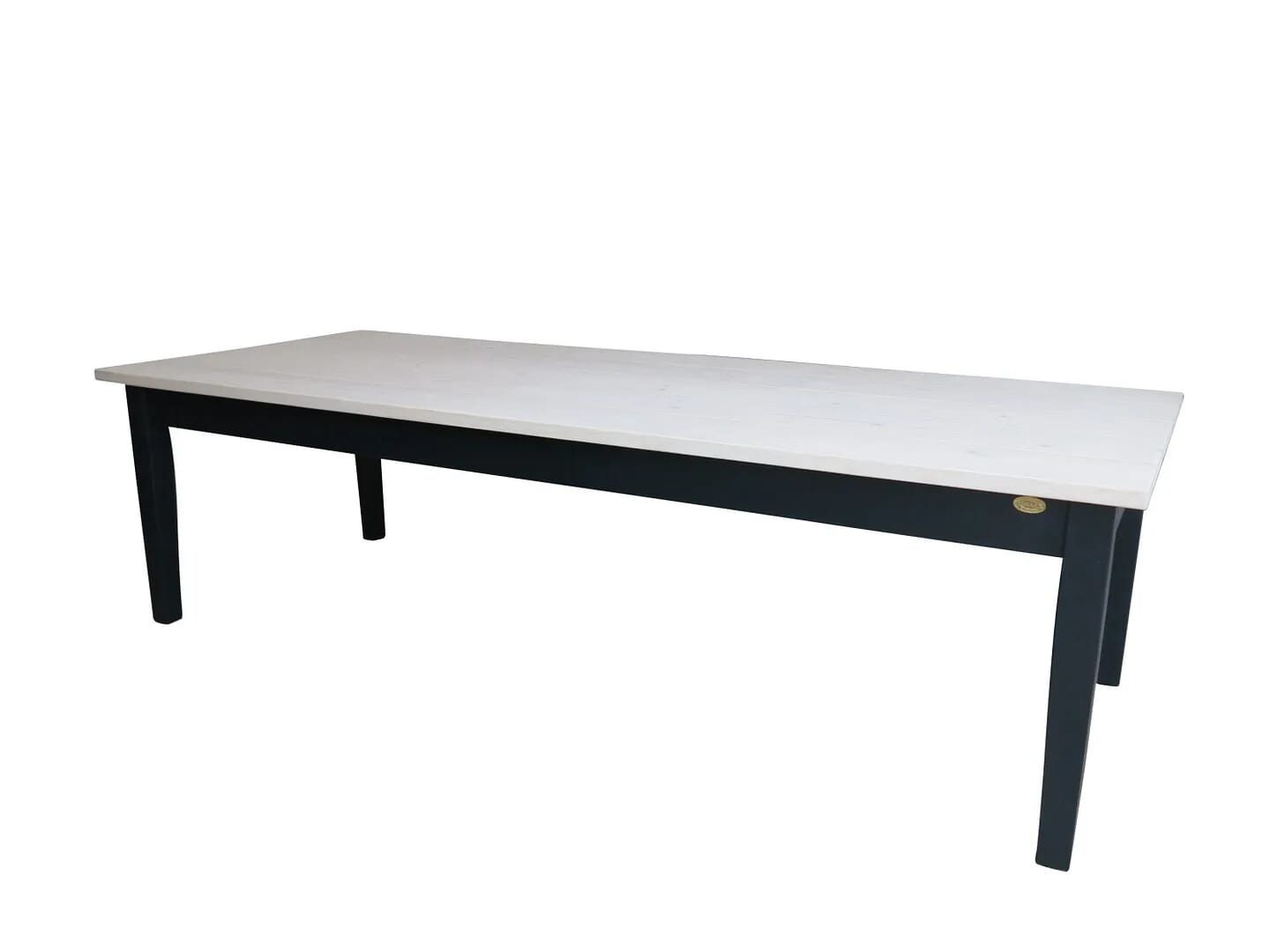 Bespoke Large Wooden Varnished Plank Top Kitchen Table - D1480