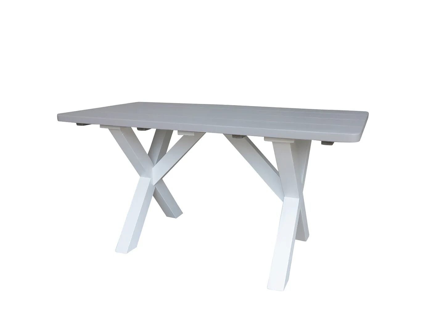 Plank Top X Frame Wooden Kitchen Table - D1481