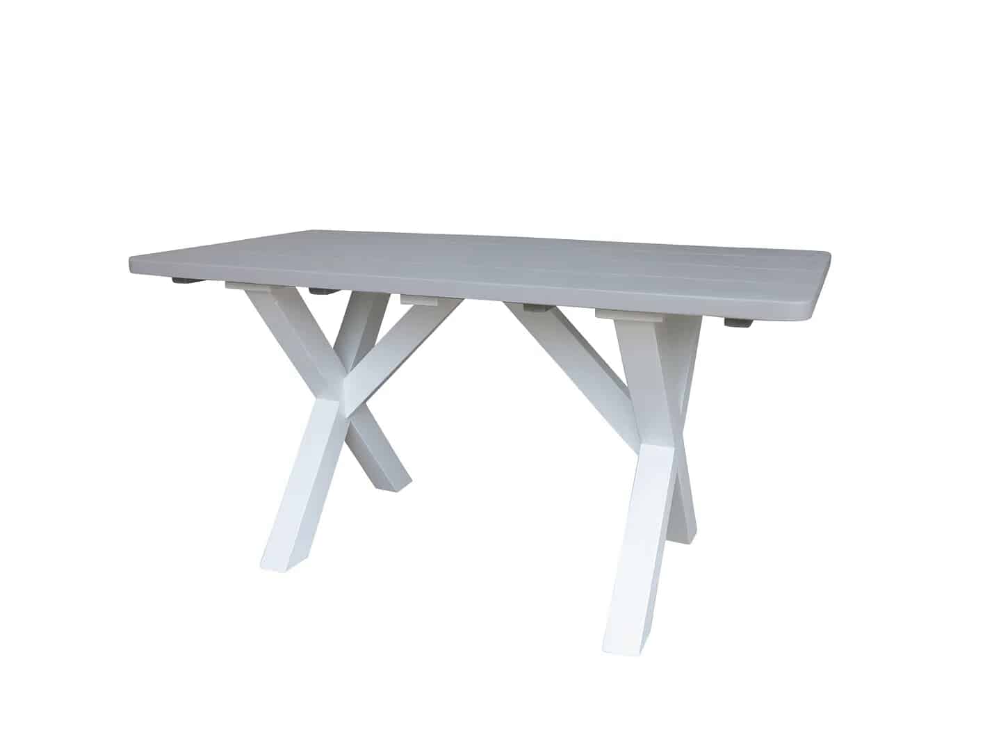 Plank Top X Frame Wooden Kitchen Table