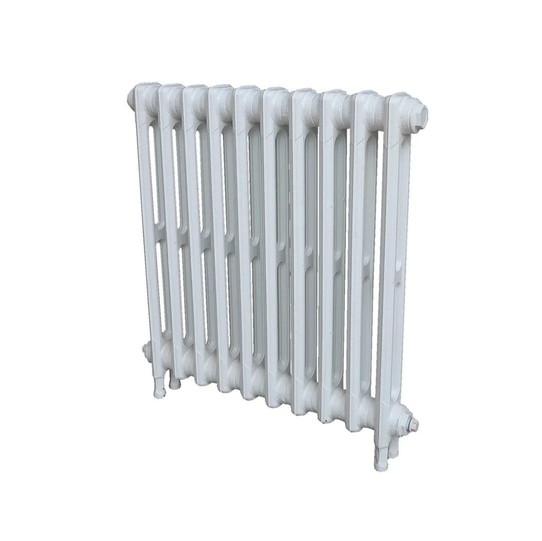2 Column Painted Cast Iron Radiator 10 Sections Long  - Vict615/10p