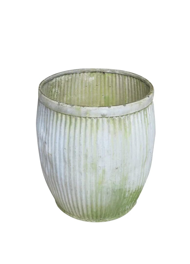 Vintage Galvanised Garden Dolly Tub Ideal For a Planter - 8735