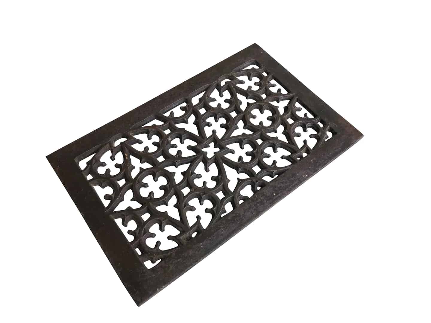 Antique Victorian Cast Iron Floor Grille / Grid