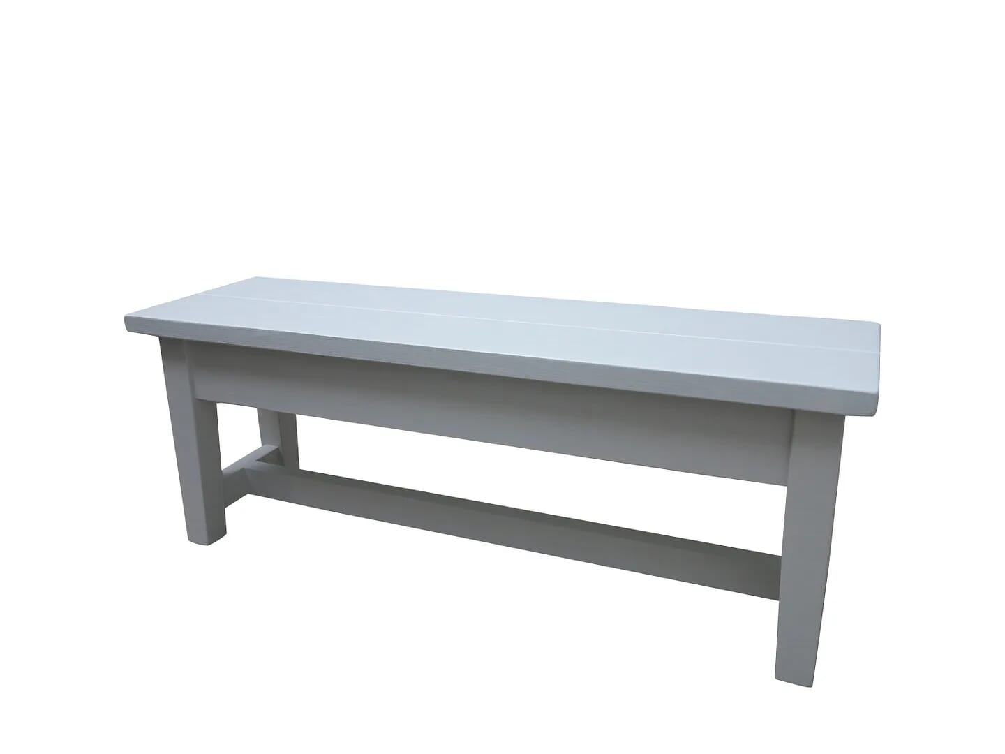 Bespoke Reclaimed Painted Pine Plank Top Bench - D1494