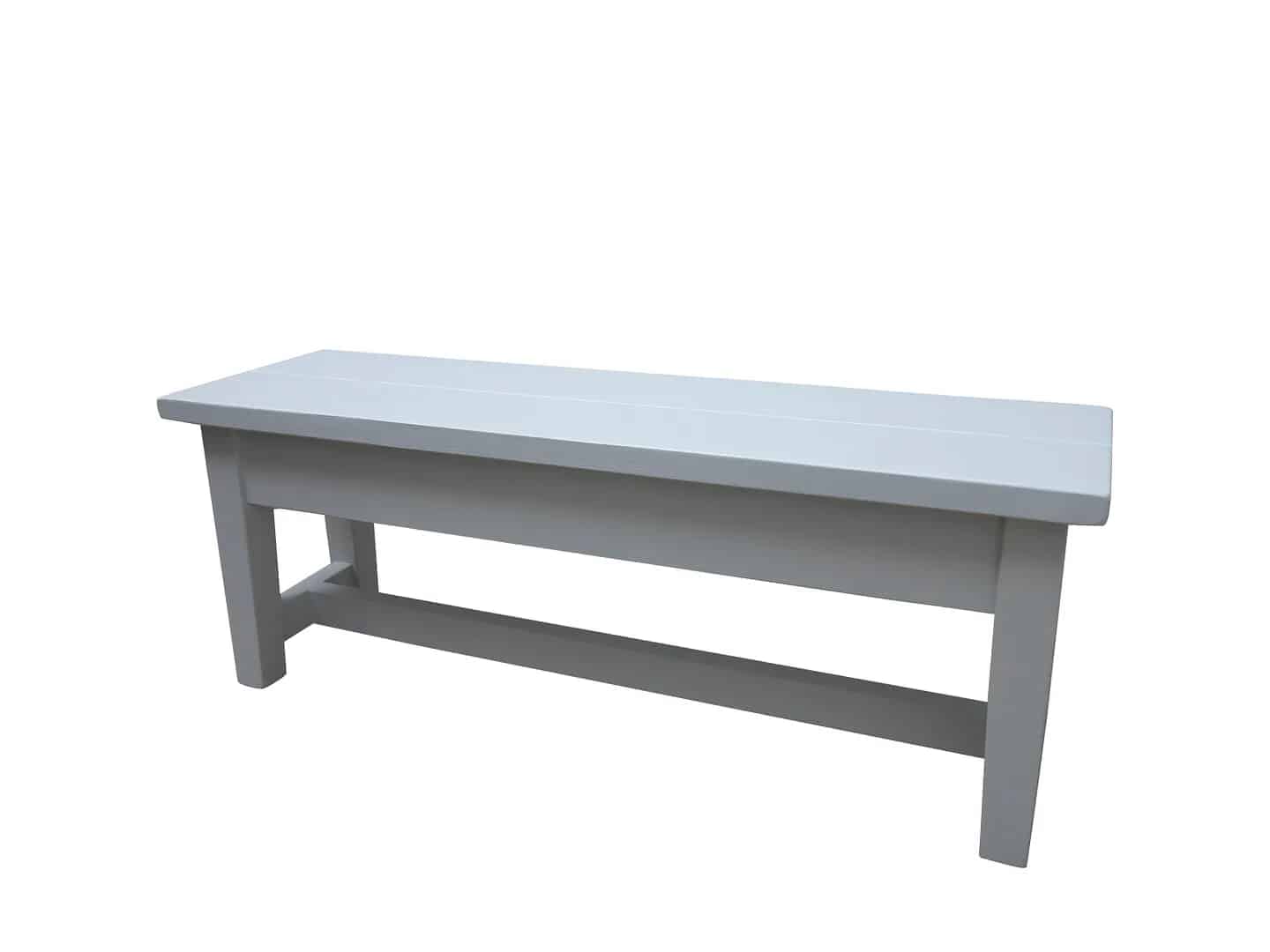 Bespoke Reclaimed Painted Pine Plank Top Bench