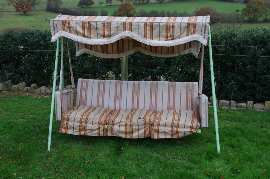 Original Antique Swing Seat/Bench - 1920s - 7072a