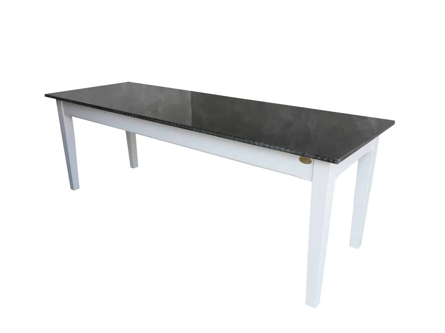 Bespoke Antiqued Zinc Kitchen Table With Nail Detailing