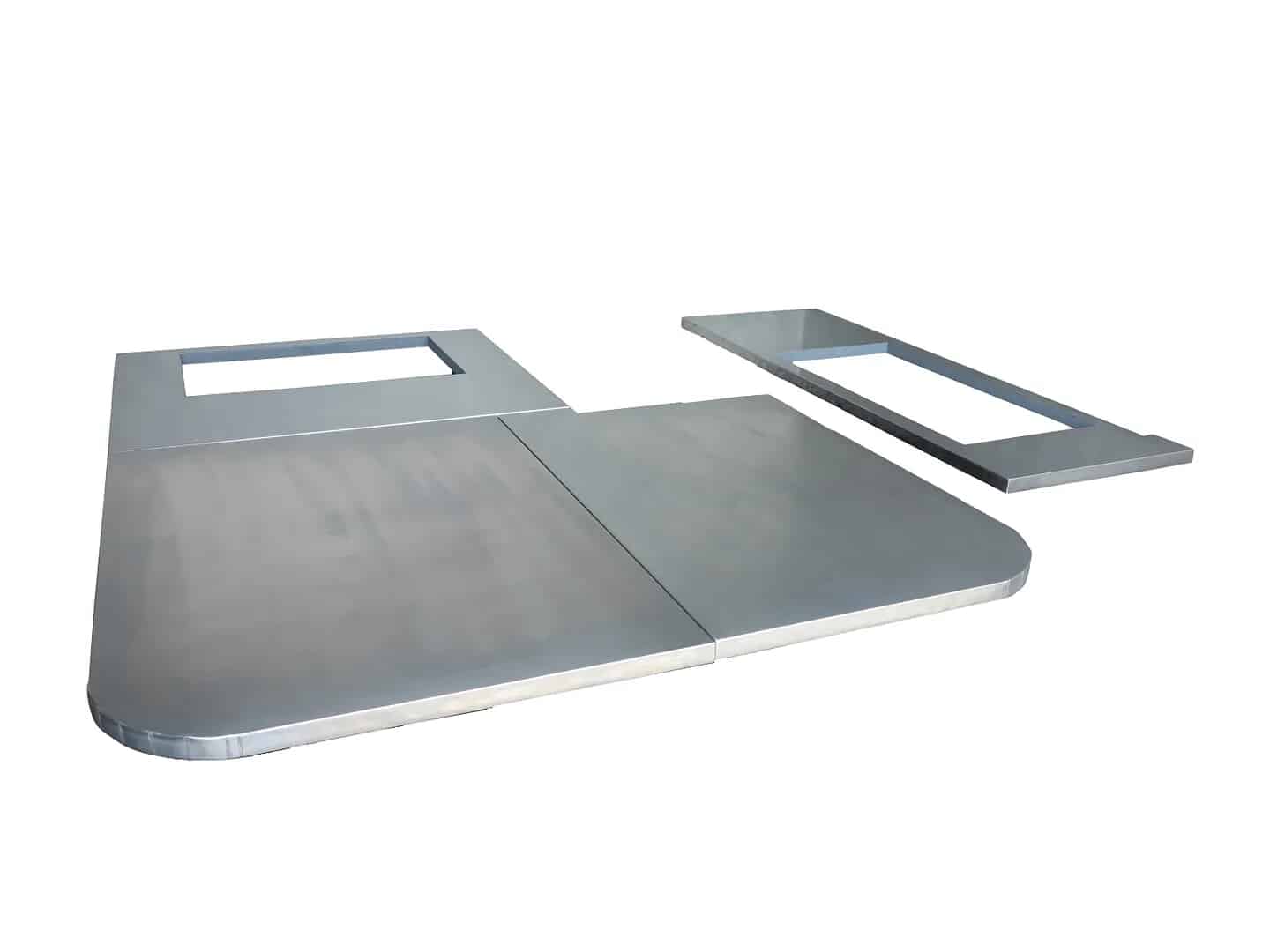 Handmade Large Natural Zinc Worktops and Splashbacks