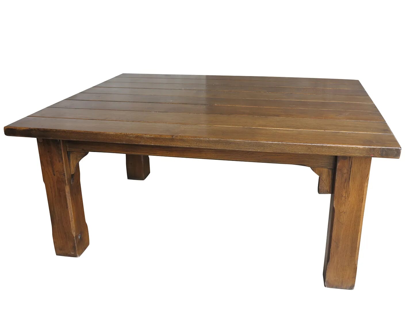 8 Seater Antique Gothic Oak Kitchen / Dining Table - 6570