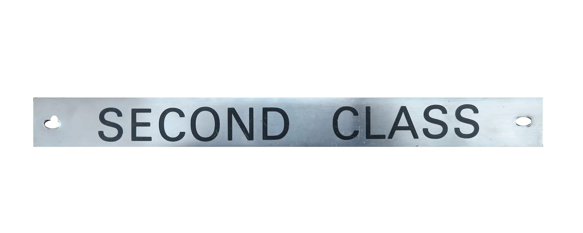 Genuine Royal Mail Second Class Stainless Steel Sign - D1508