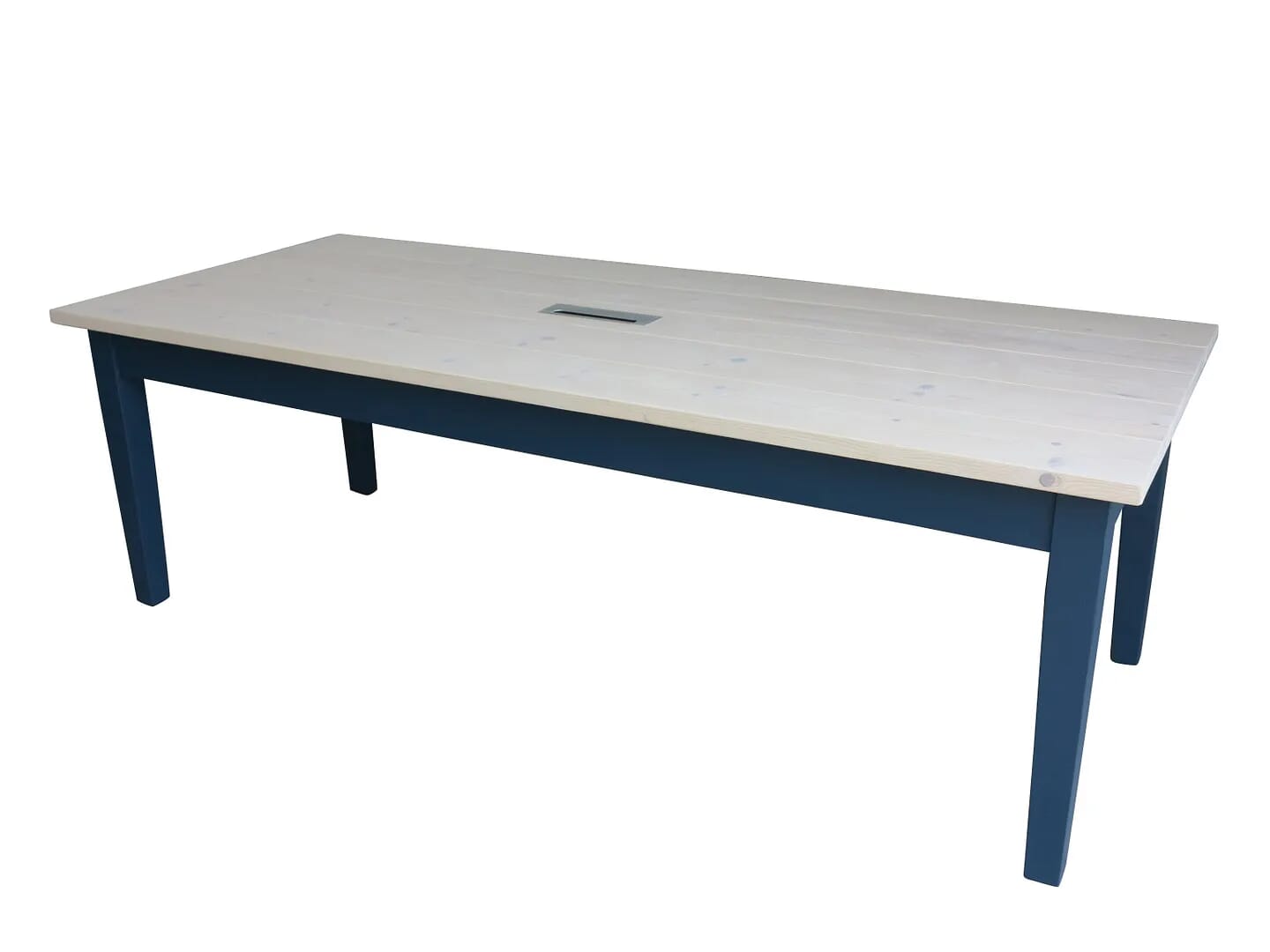 Bespoke Large Wooden Plank Top Computer Table - D1515