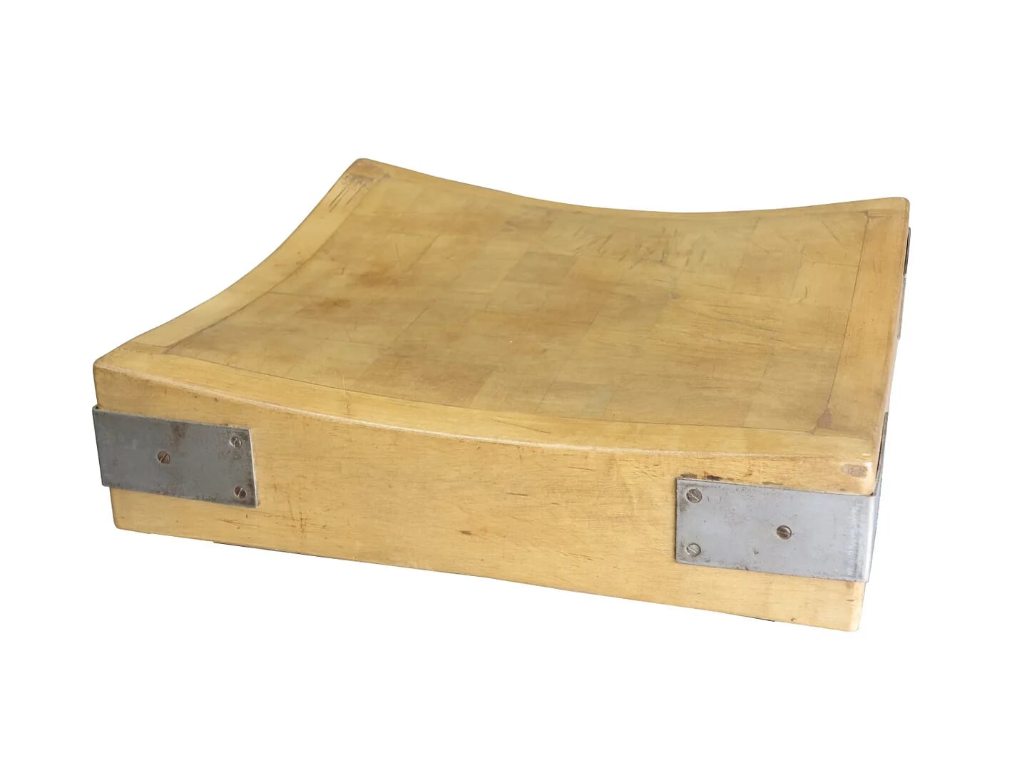 Original Square Antique Butchers Chopping Block Top - 8772