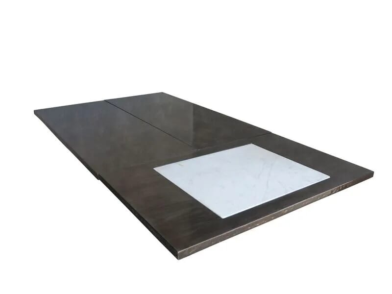 Handmade Antiqued Zinc Kitchen Central Island Worktop - D1526