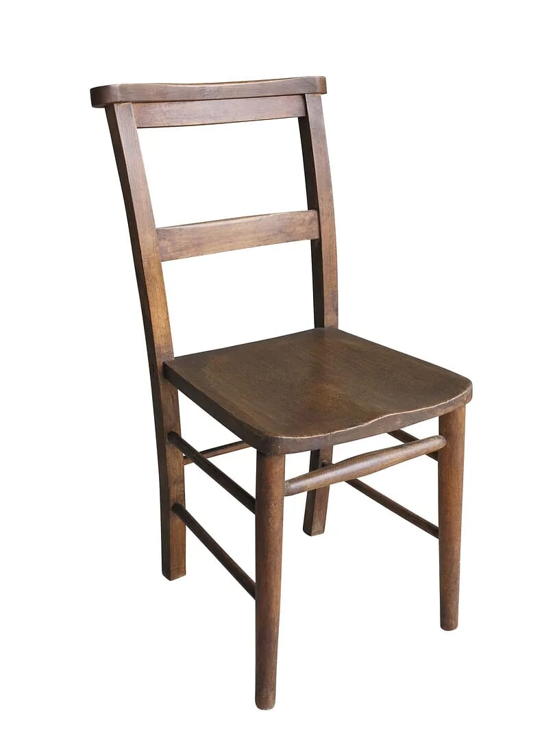 Reclaimed Dark Church/ Chapel Chairs - 8854b