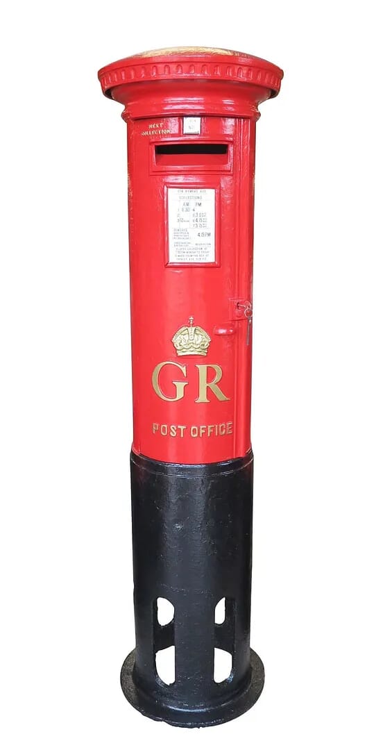 Original Post Office Cast Iron 'George 5th' Pillar Box - 8597