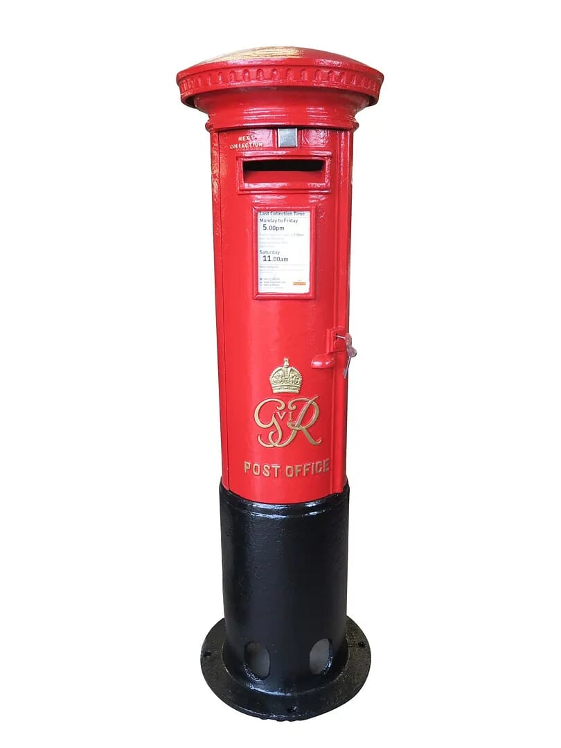 Royal Mail Original Cast Iron 'George VI' Pillar Box - 8592