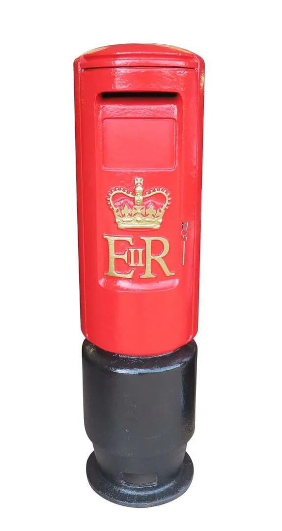 Original Post Office Cast Iron ER II 'Bullet' Pillar Box - 8643