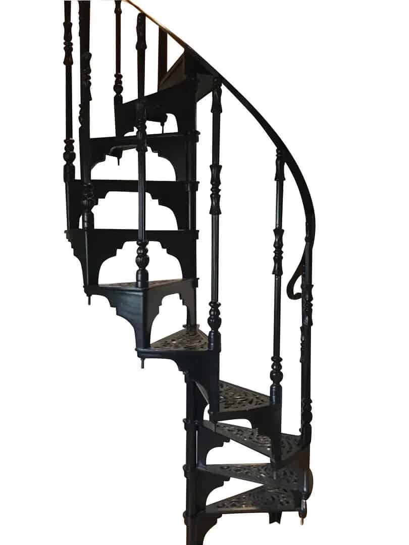 Black Cast Metal Spiral Staircase By Cottage Craft Spirals