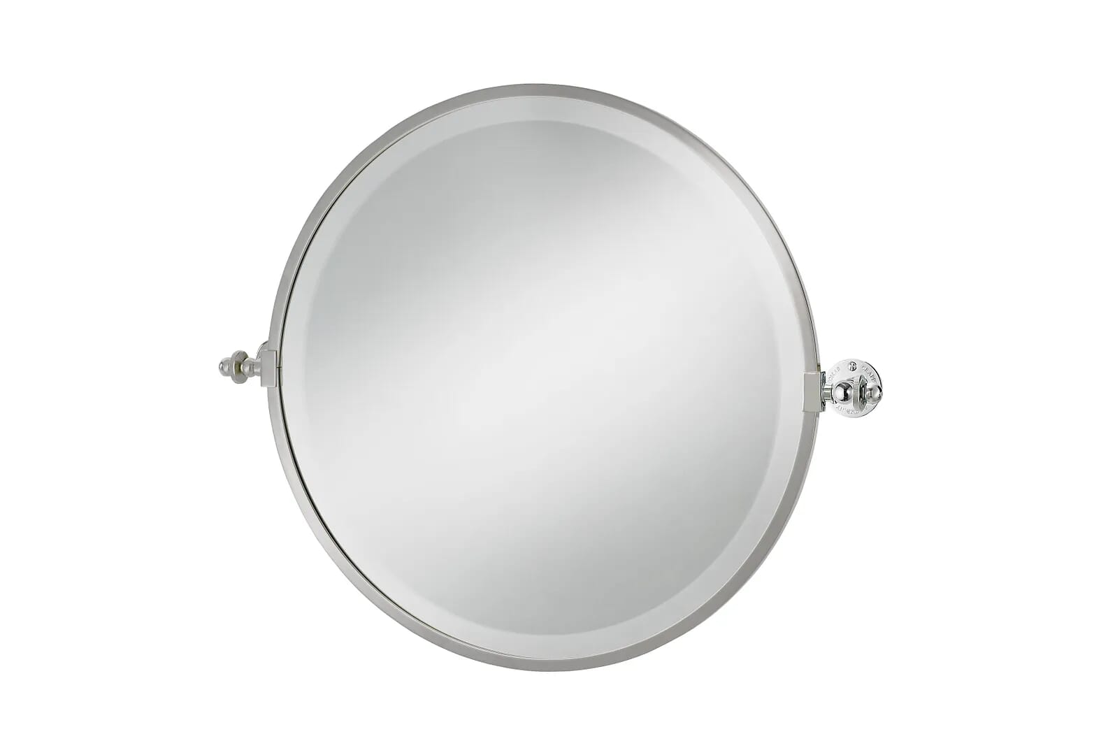Thomas Crapper Bathroom Round Tilt Wall Mounted Mirror - TCAC2-111CP
