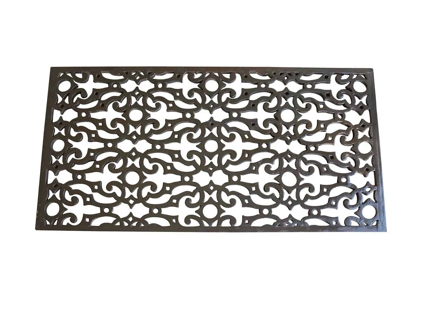 Large Decorative Antique Victorian Cast Iron Floor Grilles / Grids