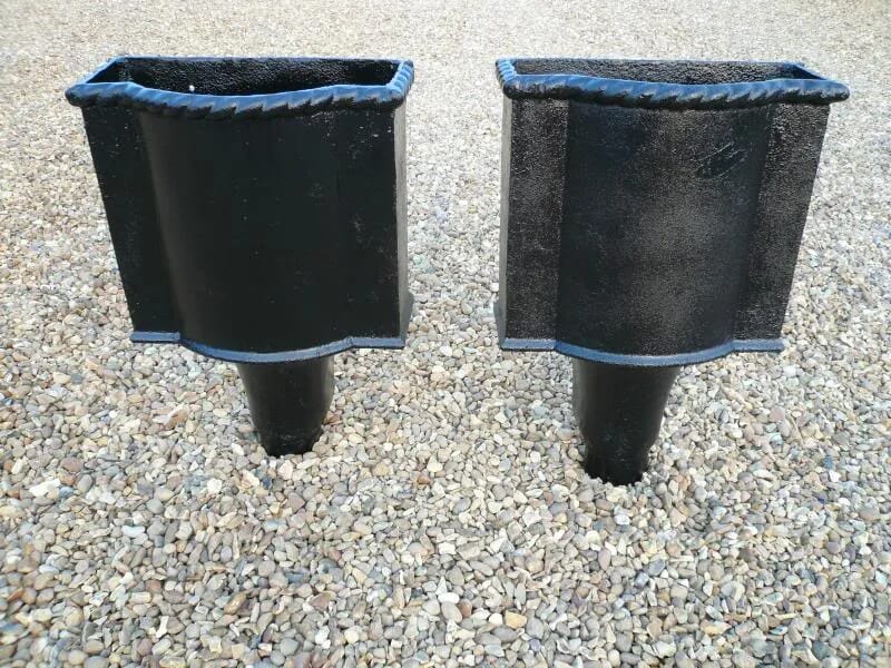 Pair of Victorian Cast Iron Rainwater Hoppers - 1634