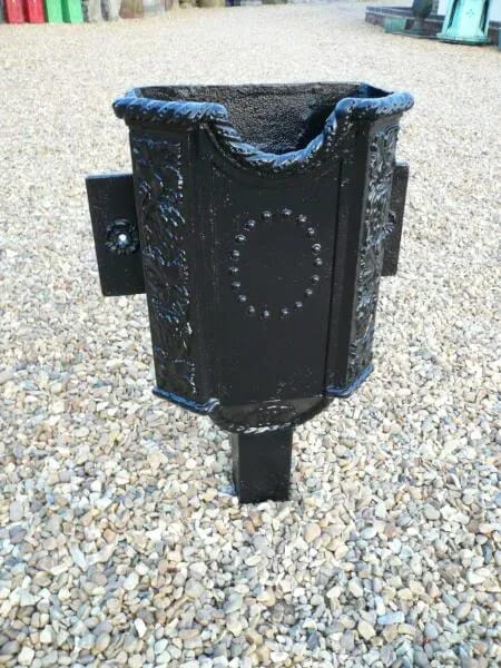 Victorian Cast Iron Rainwater Hopper - 1891