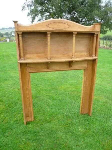 Original Old Victorian Pine Fire Surround - 2216