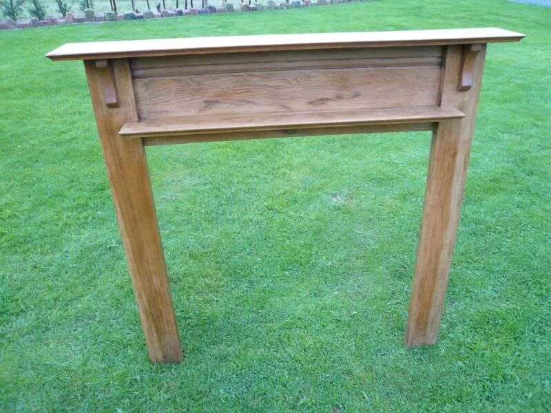 Original Old Victorian Oak Fire Surround - 1753